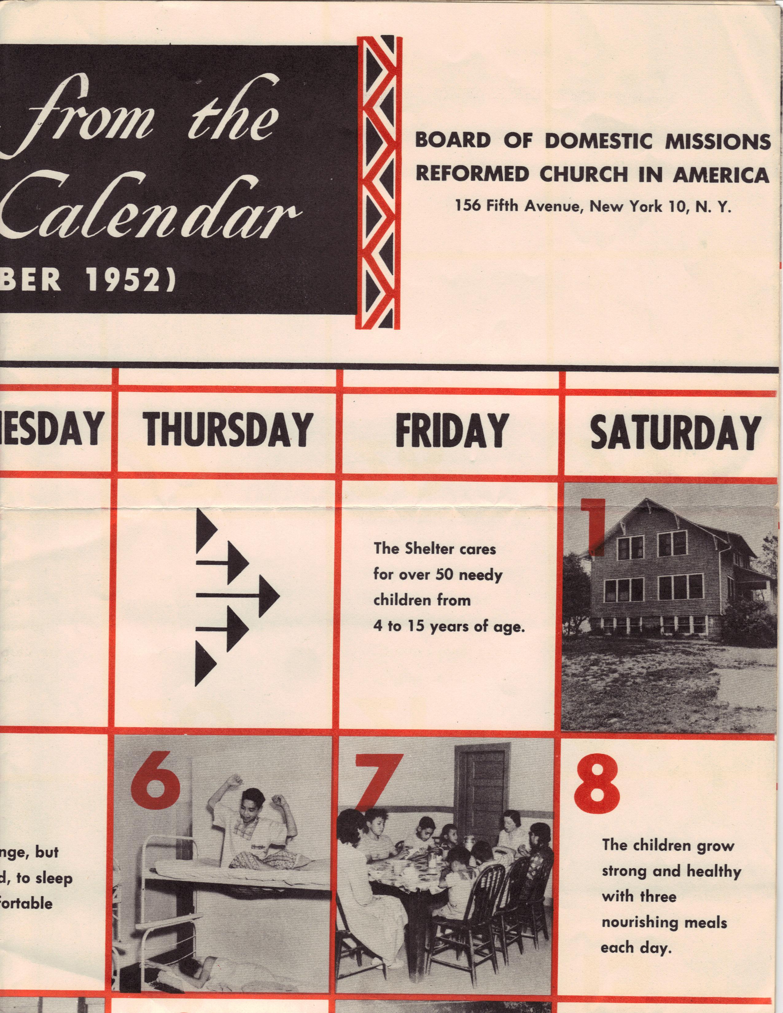 1952: November Calendar (2)